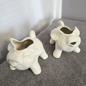 Vtg Shawnee Pig Creamer and Open Sugar Coffee Tea Table Serving Farm Animals